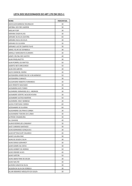 LISTA DOS SELECIONADOS DO ART.170 EM 2015-1