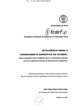 Estudo comparativo entre a intelig&ecirc;ncia geral e o conhecimento