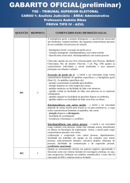 GABARITO OFICIAL(preliminar)