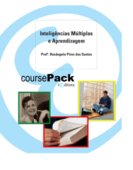 Intelig&ecirc;ncias M&uacute;ltiplas e Aprendizagem