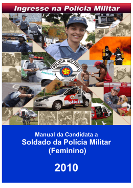 Feminino - Pol&iacute;cia Militar do Estado de S&atilde;o Paulo