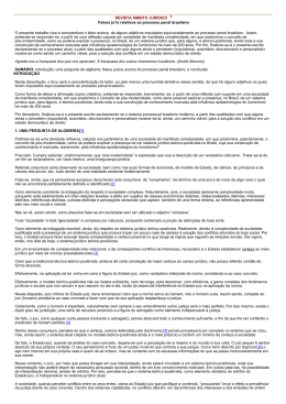 s relativos ao processo penal brasileiro O presente
