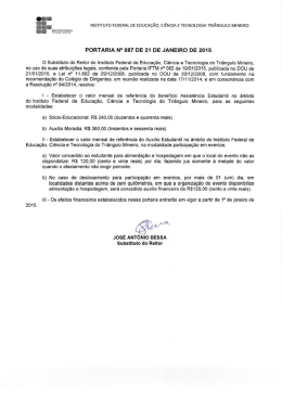 I .=- INsTITUTO FEDERAL DE EDUCAÇÃO, cIÊNcIA E