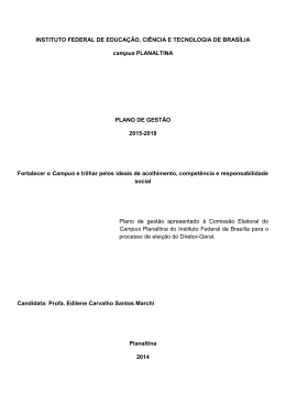 INSTITUTO FEDERAL DE EDUCA&Ccedil;&Atilde;O, CI&Ecirc;NCIA E