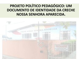 projeto político pedagógico - Prefeitura Municipal de Florianópolis