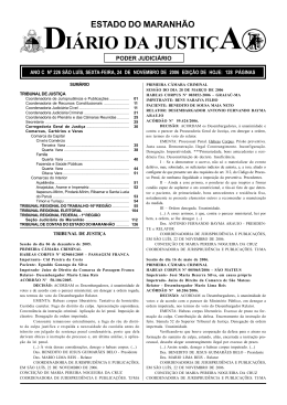 diário da justiça - Portal do Poder Judiciário do Estado do Maranhão