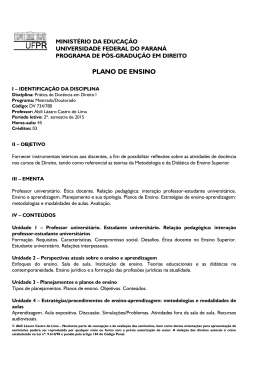 Programa - PPGD UFPR - Universidade Federal do Paraná
