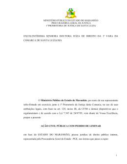 EXCELENT&Iacute;SSIMA SENHORA DOUTORA JU&Iacute;ZA DE DIREITO DA 1&ordf;