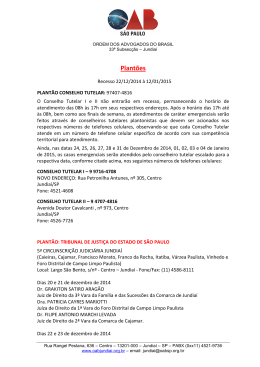 Plant&otilde;es dez2014 - 33&ordf; OAB/SP
