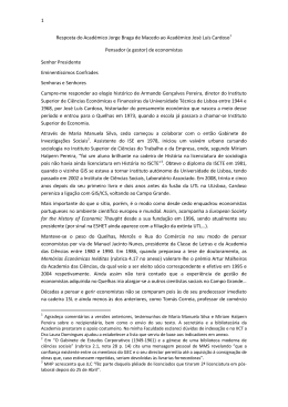 Jos&eacute; Lu&iacute;s Cardoso - Jorge Braga de Macedo