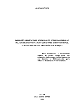 jos&eacute; luis pires avalia&ccedil;&atilde;o quantitativa e molecular de