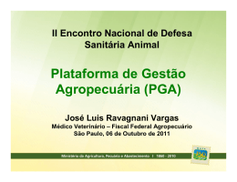 Plataforma de Gestão Agropecuária (PGA)