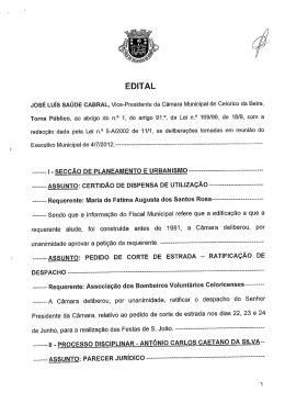 Jos&Eacute; Luis sA&uacute;DE cAaRAL, vice-Presidente aa c&acirc;mara Muniaipat da