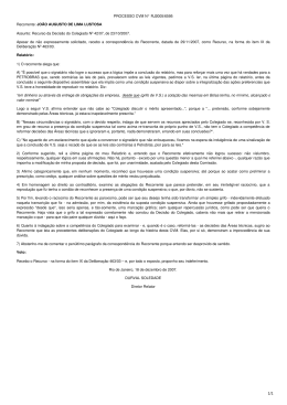 PROCESSO CVM N° RJ2005/6595 Recorrente: JOÃO AUGUSTO