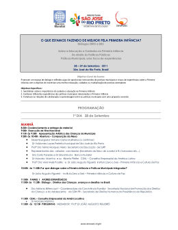 1 - Rede Nacional Primeira Inf&acirc;ncia