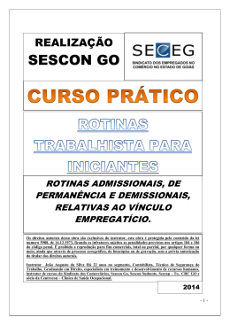 Rotinas Trabalhistas Para Iniciantes