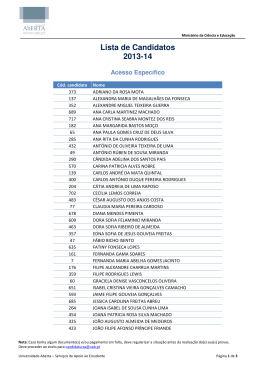Lista de Candidatos 2013-14