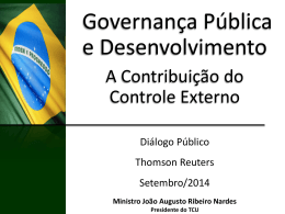 Tcu - Governança Pública E Desenvolvimento