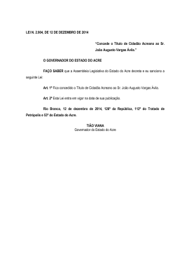 Lei2904 - Assembléia Legislativa do Estado do Acre