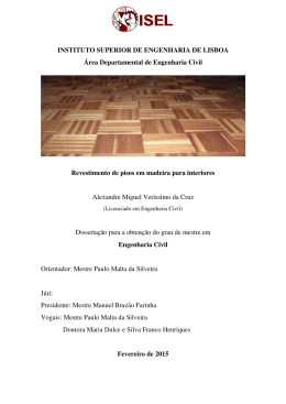 INSTITUTO SUPERIOR DE ENGENHARIA DE LISBOA &Aacute;rea