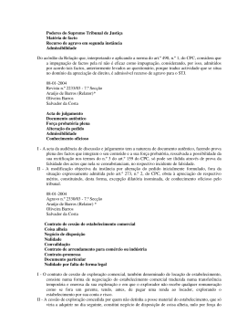 Cível - Ano de 2004 - Supremo Tribunal de Justiça