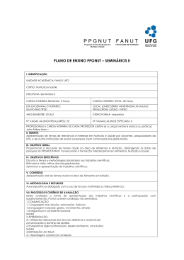 Semin&aacute;rios II - Programa de P&oacute;s