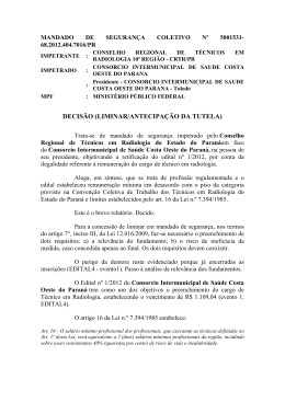 DECIS&Atilde;O (LIMINAR/ANTECIPA&Ccedil;&Atilde;O DA TUTELA) - CRTR-PR