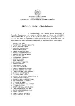 Edital 254/11 - Tribunal de Justiça de Santa Catarina