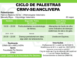 Ciclo de Palestras CRMV-SE