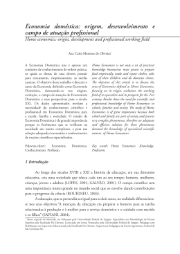 Economia doméstica: origem, desenvolvimento e