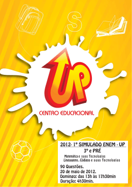 2012- 1&ordm; SIMULADO ENEM - UP