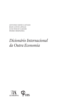 Dicion&aacute;rio Internacional da Outra Economia