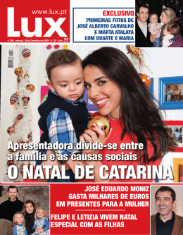 Apresentadora divide-se entre a fam&iacute;lia e as causas sociais - Lux