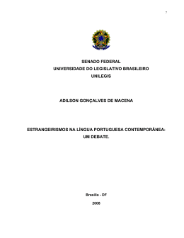 senado federal universidade do legislativo brasileiro unilegis