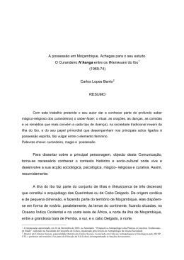 O Curandeiro N&acute;kanga entre os Wamwuani do Ibo