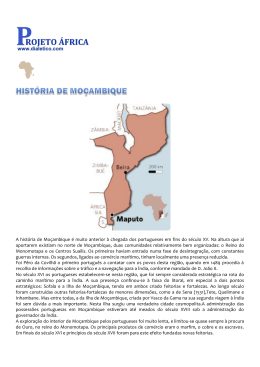 A hist&oacute;ria de Mo&ccedil;ambique &eacute; muito anterior &agrave; chegada dos