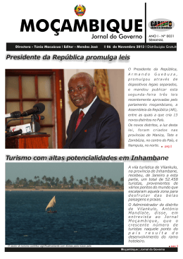 06 de Novembro de 2013 Jornal do Governo de