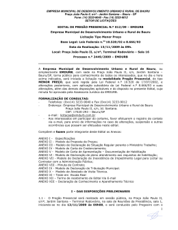 EMPRESA MUNICIPAL DE DESENVOLVIMENTO
