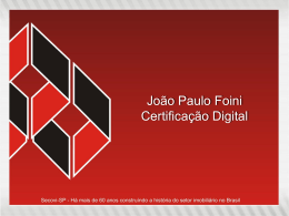 João Paulo Foini Certificação Digital - Secovi-SP