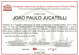joao paulo jucatelli - II Congresso Internacional de Direito
