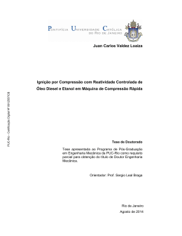 Juan Carlos Valdez Loaiza Igni&ccedil;&atilde;o por Compress&atilde;o com