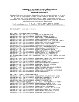 CONSELHO DE RECURSOS DA PREVIDÂNCIA SOCIAL Décima