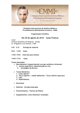I Simpsio Internacional de Esttica Mdica e