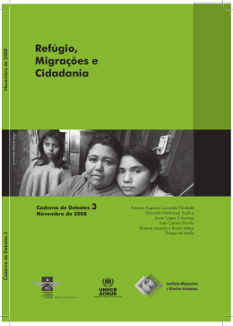 Refúgio, Migrações e Cidadania - Caderno de Debates #3