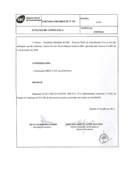 “e cümummçw PORTARIA-PRESIDENTE N° 535 01/01