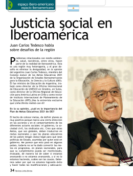 Justicia social en Iberoam&eacute;rica