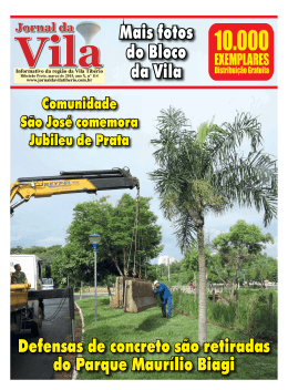 Defensas s&atilde;o retiradas do Parque Jornal da Vila, mar&ccedil;o de 2015