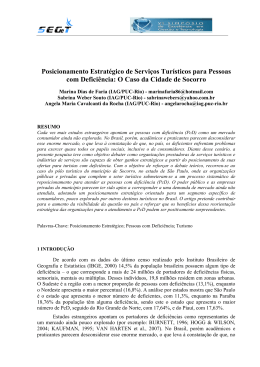 Posicionamento Estrat&eacute;gico de Servi&ccedil;os Tur&iacute;sticos para
