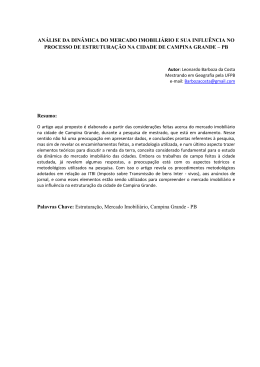 an&aacute;lise da din&acirc;mica do mercado imobili&aacute;rio e sua influ&ecirc;ncia no