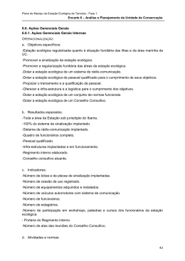 6.6. Ações Gerenciais Gerais 6.6.1. Ações Gerenciais Gerais